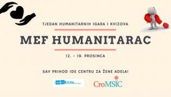 CroMSIC-ov “Humanitarac” za Centar za žene Adela